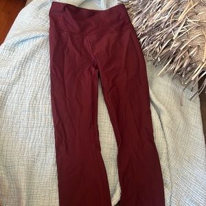 Super cute red/maroon lululemon leggings